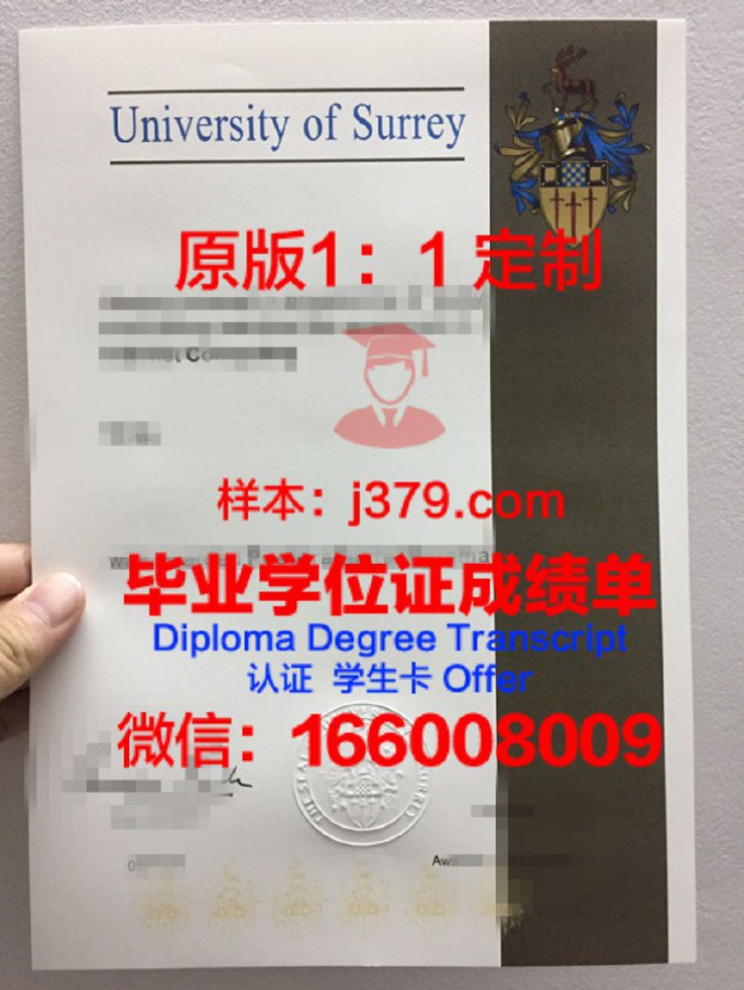 萨里大学毕业证样本