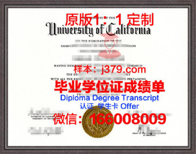 加州大学伯克利分校diploma证书(加州大学伯克利分校lettersandscience)