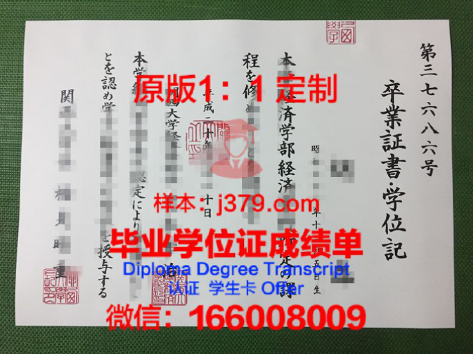 关西大学 diploma 毕业证