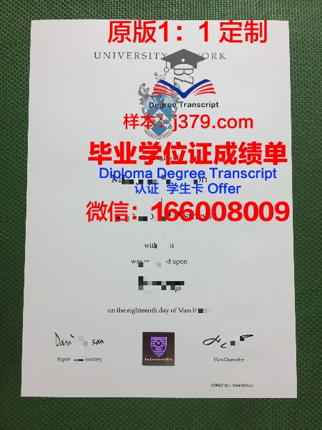 约克全球商务专门学校毕业证(约克商学院)