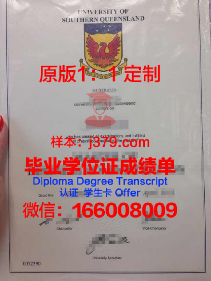 南昆士兰大学毕业证Diploma文凭