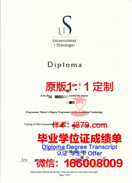 挪威科技大学 diploma 毕业证