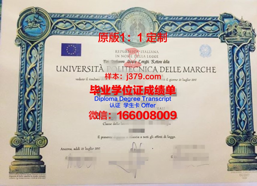 马尔凯理工大学毕业证学位文凭学历Diploma