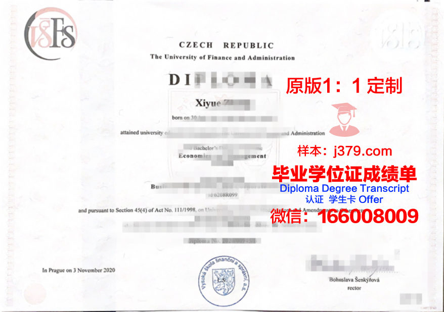 捷克布杰约维采南波西米亚大学毕业证等级(捷克布杰约维采技术与商业学院)