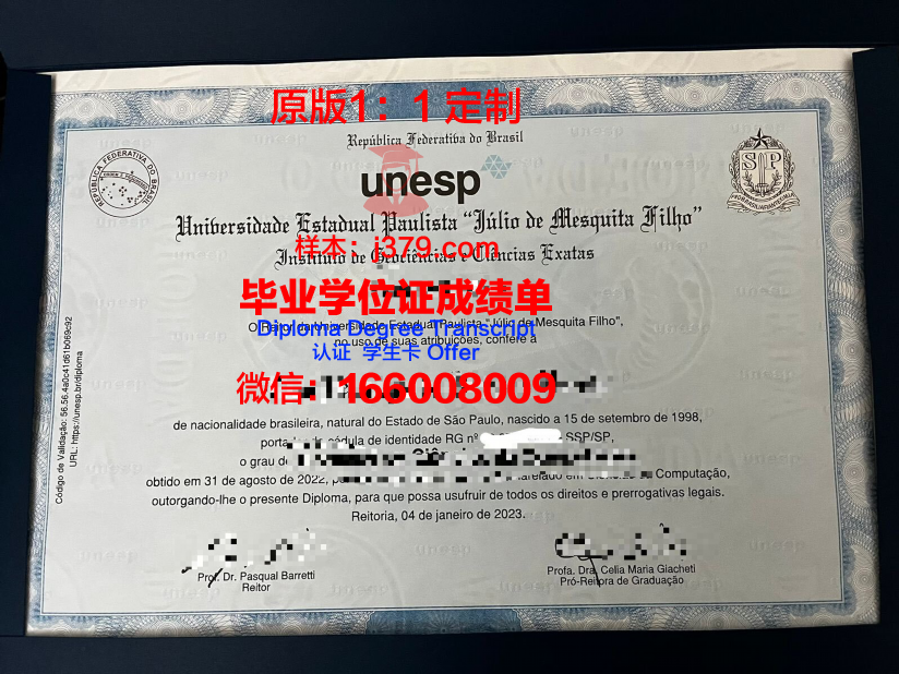 瓦加斯基金会圣保罗经济学院毕业证电子版