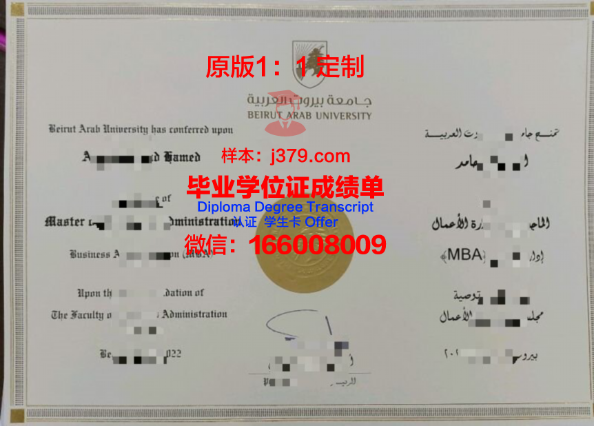 阿拉伯美国大学毕业证书模板(阿拉伯毕业照)