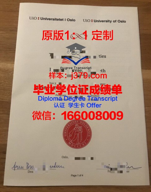 奥斯陆大学毕业证书(奥斯陆大学奖学金)